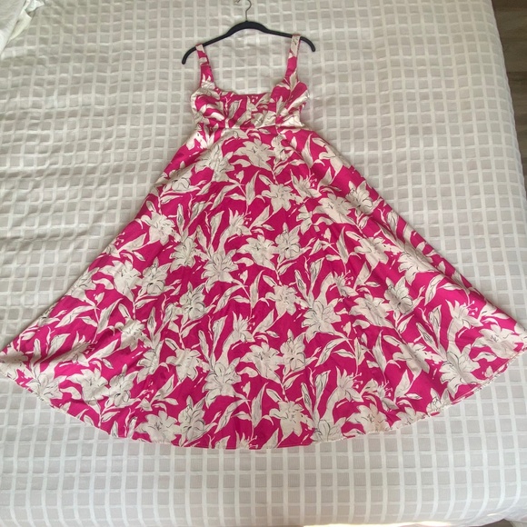 Zara Poplin Pink & White Floral Dress XS - Picture 5 of 6